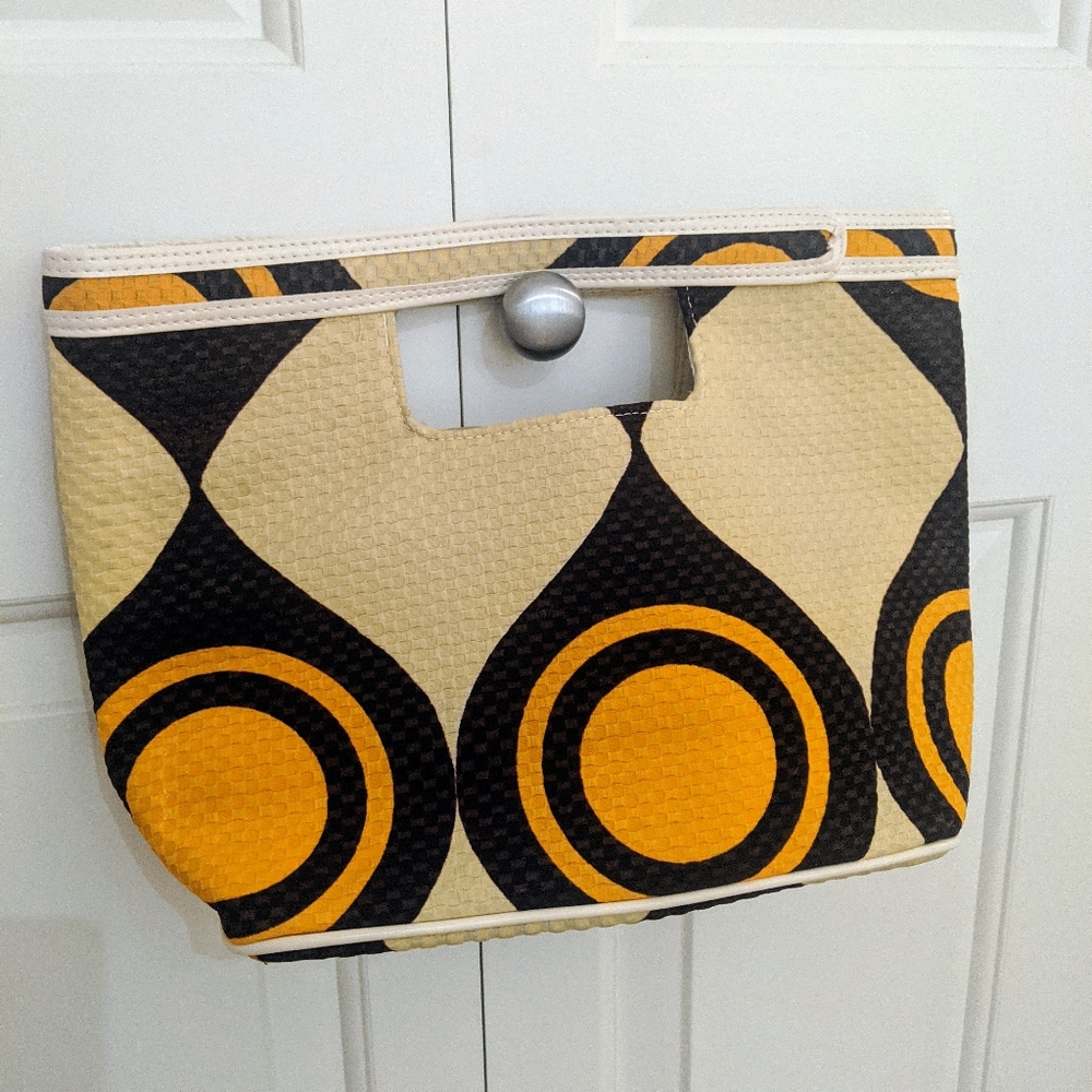 Handmade retro print handbag
